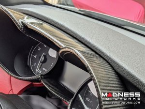 Alfa Romeo Giulia Instrument Cluster Cover - Carbon Fiber - Non-QV Model